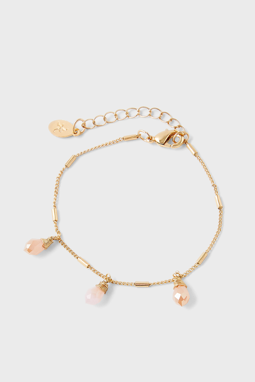

Женский золотистый браслет FACET BEAD DROP BRAC Accessorize OS 184021