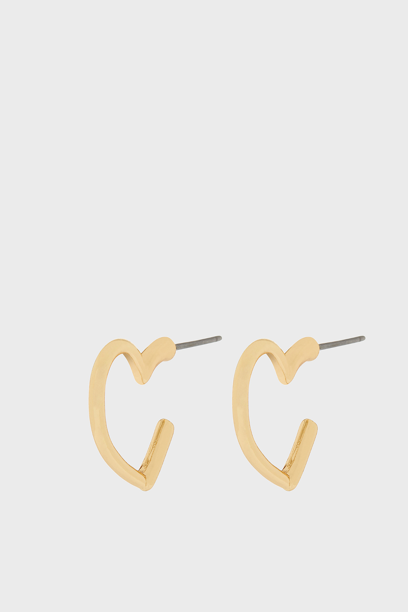 

Женские золотистые серьги MINI HEART HOOP Accessorize OS 881140