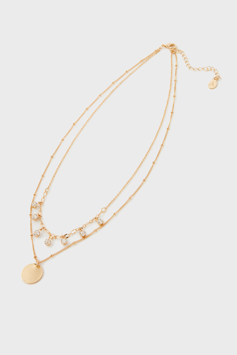 

Женская золотистая подвеска COIN & CRYSTAL D Accessorize OS 182679