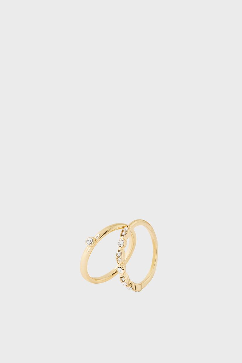 

Женские золотистые кольца (2 шт) CUT OUT CIRCLE S Accessorize S 194005