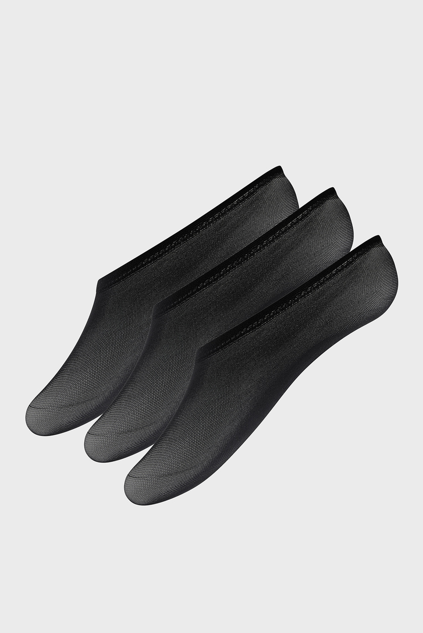 

Женские черные следы SHEER FOOTSIE (3 пары) Accessorize OS 796211