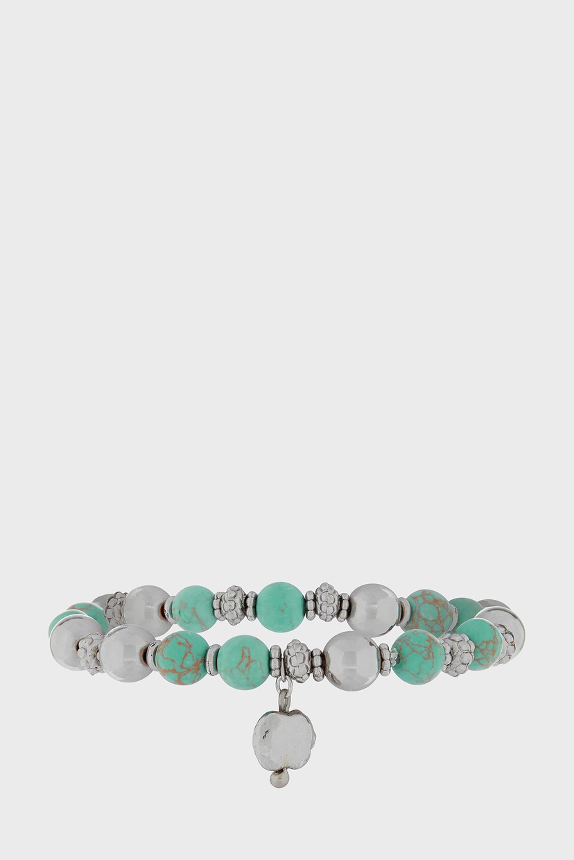 

Женский бирюзовый браслет MULTI BEADED STRETCH Accessorize OS 684377