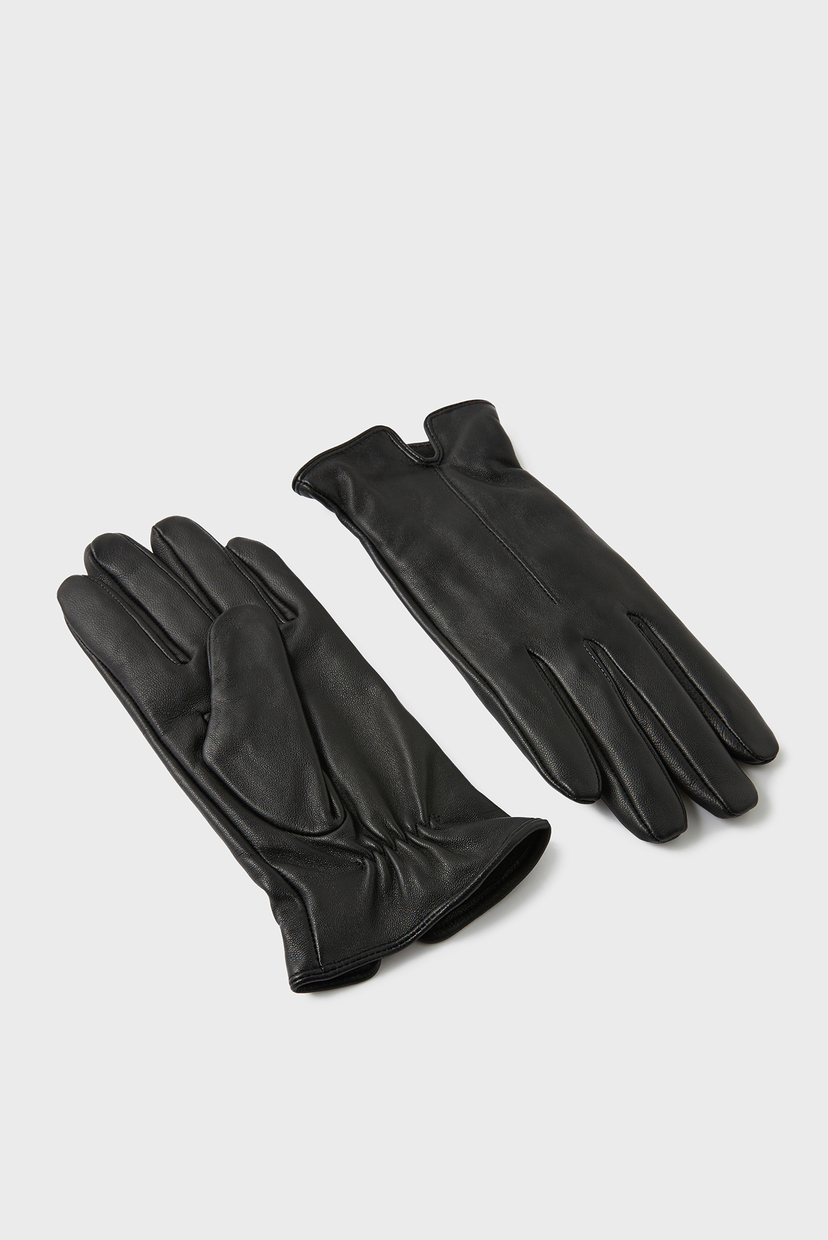 

Женские черные кожаные перчатки Accessorize M/L 992000