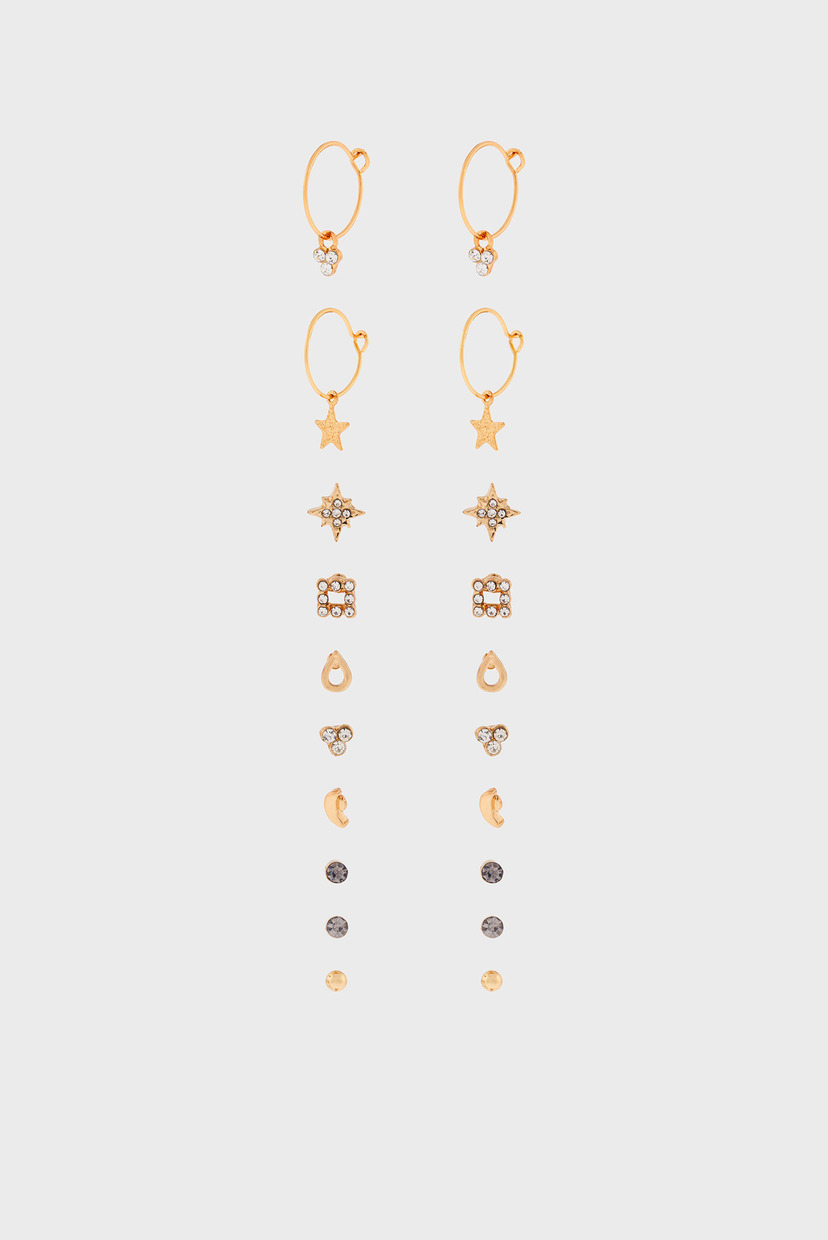 

Женские золотистые серьги (10 пар) Accessorize OS 981527