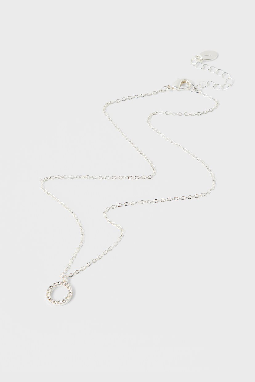 

Женская серебристая подвеска PAVE CUT OUT CIRCLE Accessorize OS 182826