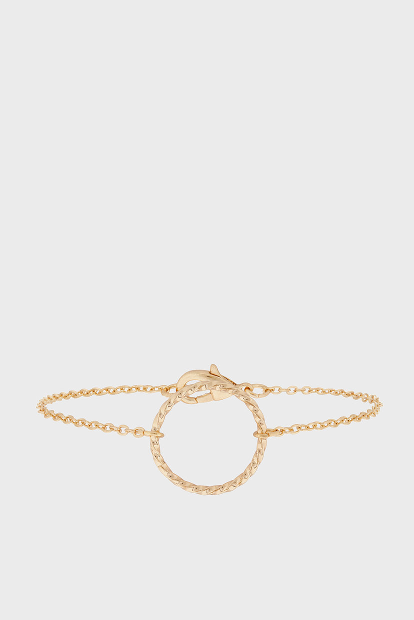 

Женский золотистый браслет TWISTED CIRCLE CLASP Accessorize OS 884038