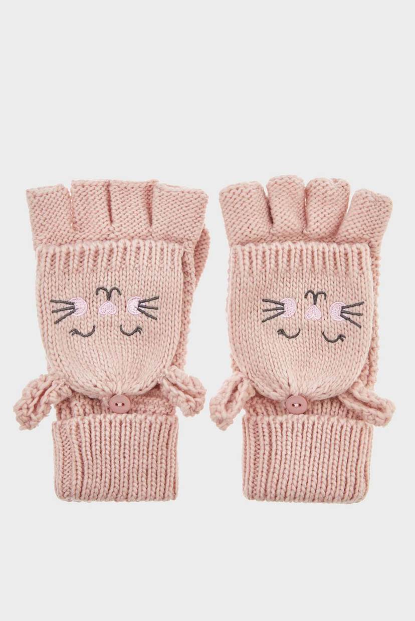 

Детские розовые митенки Accessorize 3-5 983254