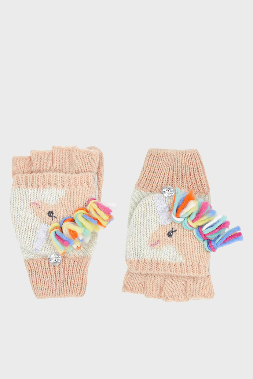

Детские бежевые митенки UNICORN RAINBOW MANE Accessorize 9-12 783113