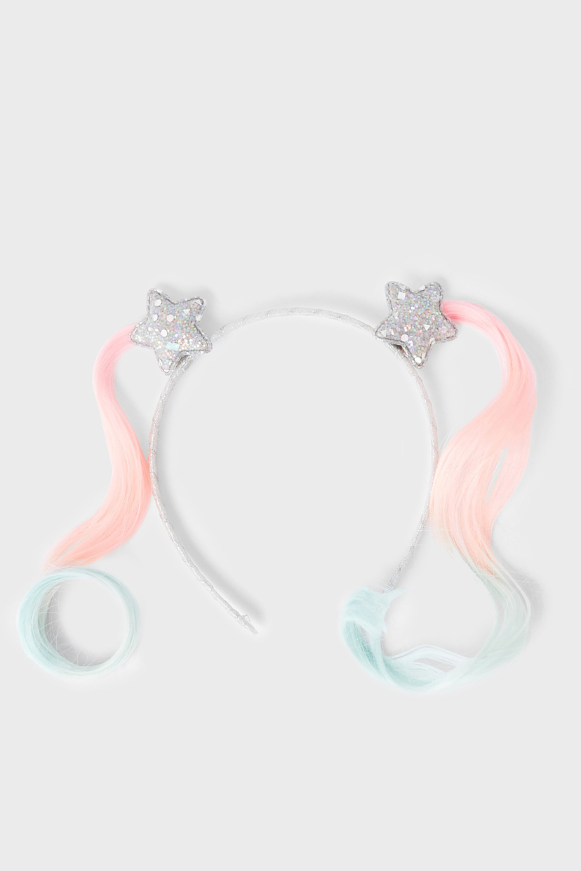

Детский серебристый обруч FAKE HAIR BUNCHIES A Accessorize OS 183030