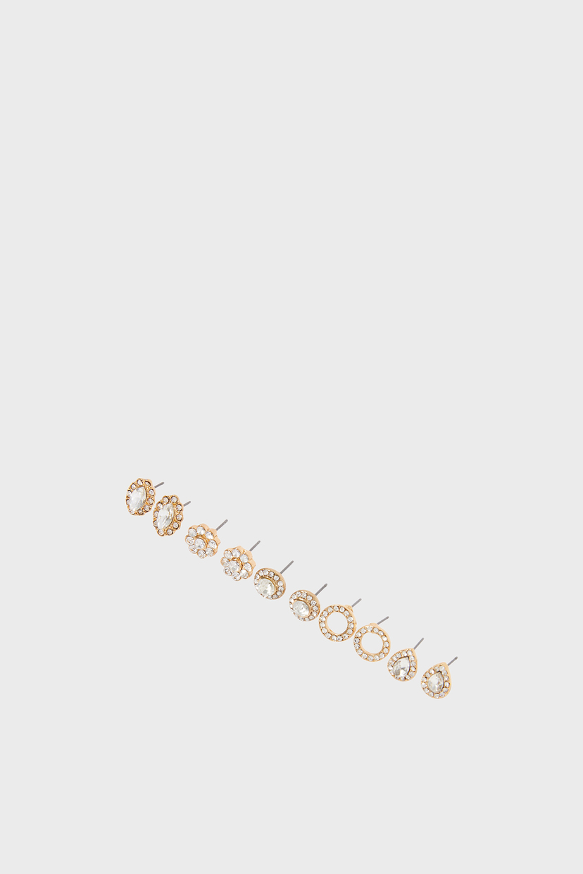 

Женские золотистые серьги (5 пар) GLAMAZON STUD SE Accessorize OS 181811