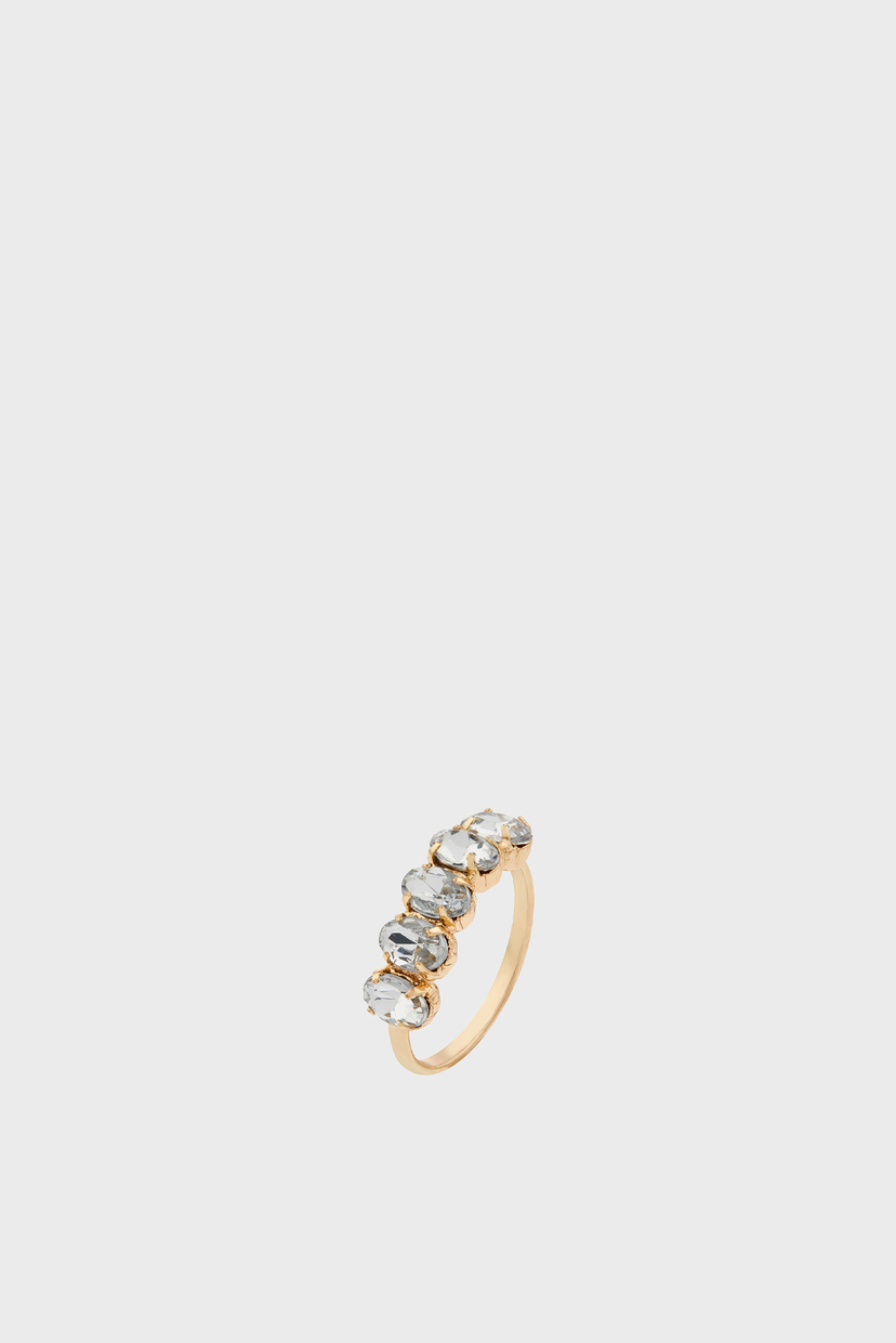 

Женское золотистое кольцо OVAL MULTI STONE RIN Accessorize M 894160