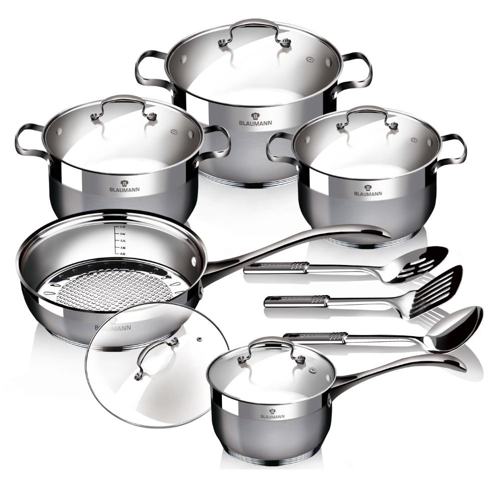 

Набор посуды из нержавеющей стали Blaumann Gourmet Line 13 предметов BL-3196