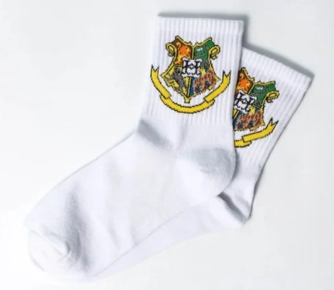 

Носки Гарри Поттер Хогвартс Hogwarts Harry Potter белые размер универсальный 36-42