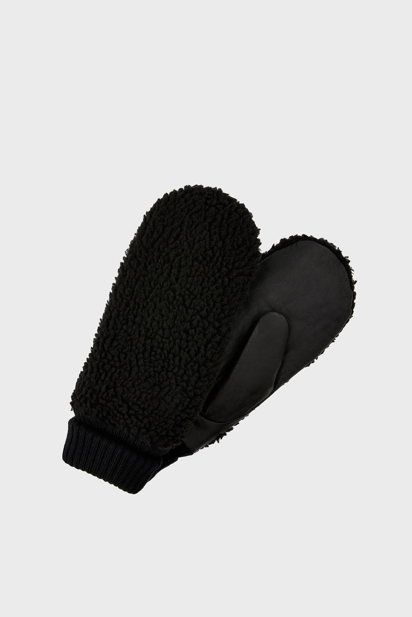 

Женские черные кожаные рукавицы BORG AND LEATHER MIT Accessorize OS 792231