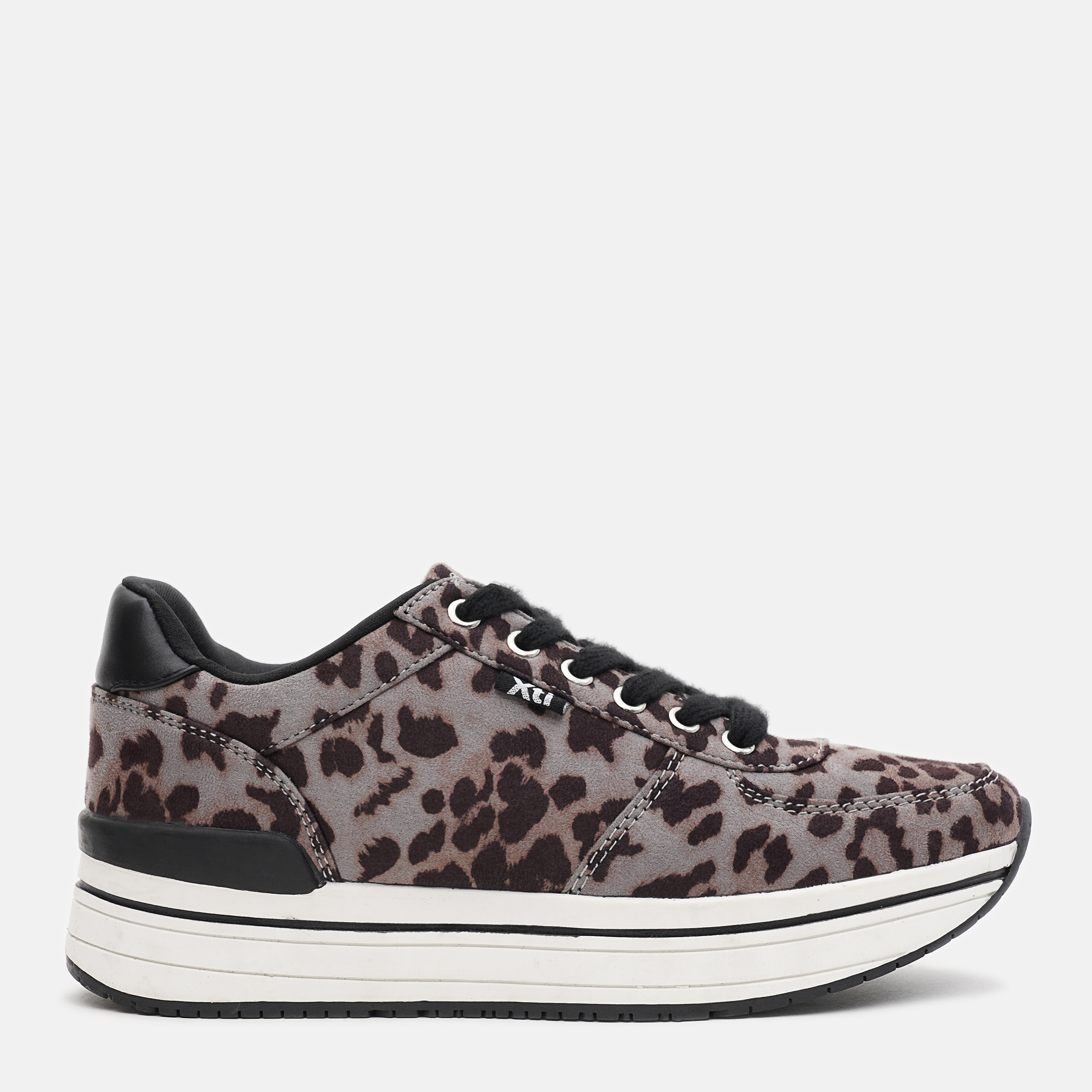 

Кроссовки XTI Black Leopard Textile Ladies Shoes 49132-1 38 24 см