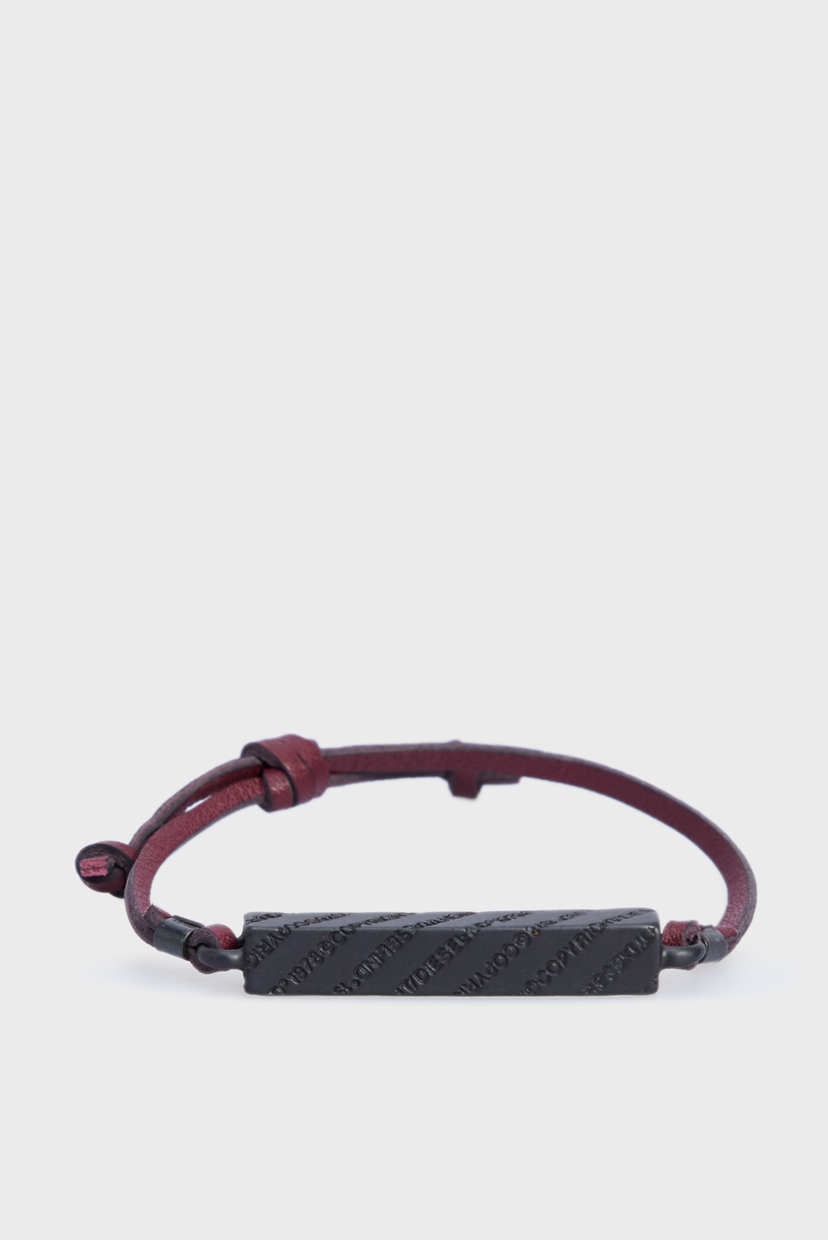 

Бордовый кожаный браслет A-METALBLOCK Diesel OS X07400 PS890