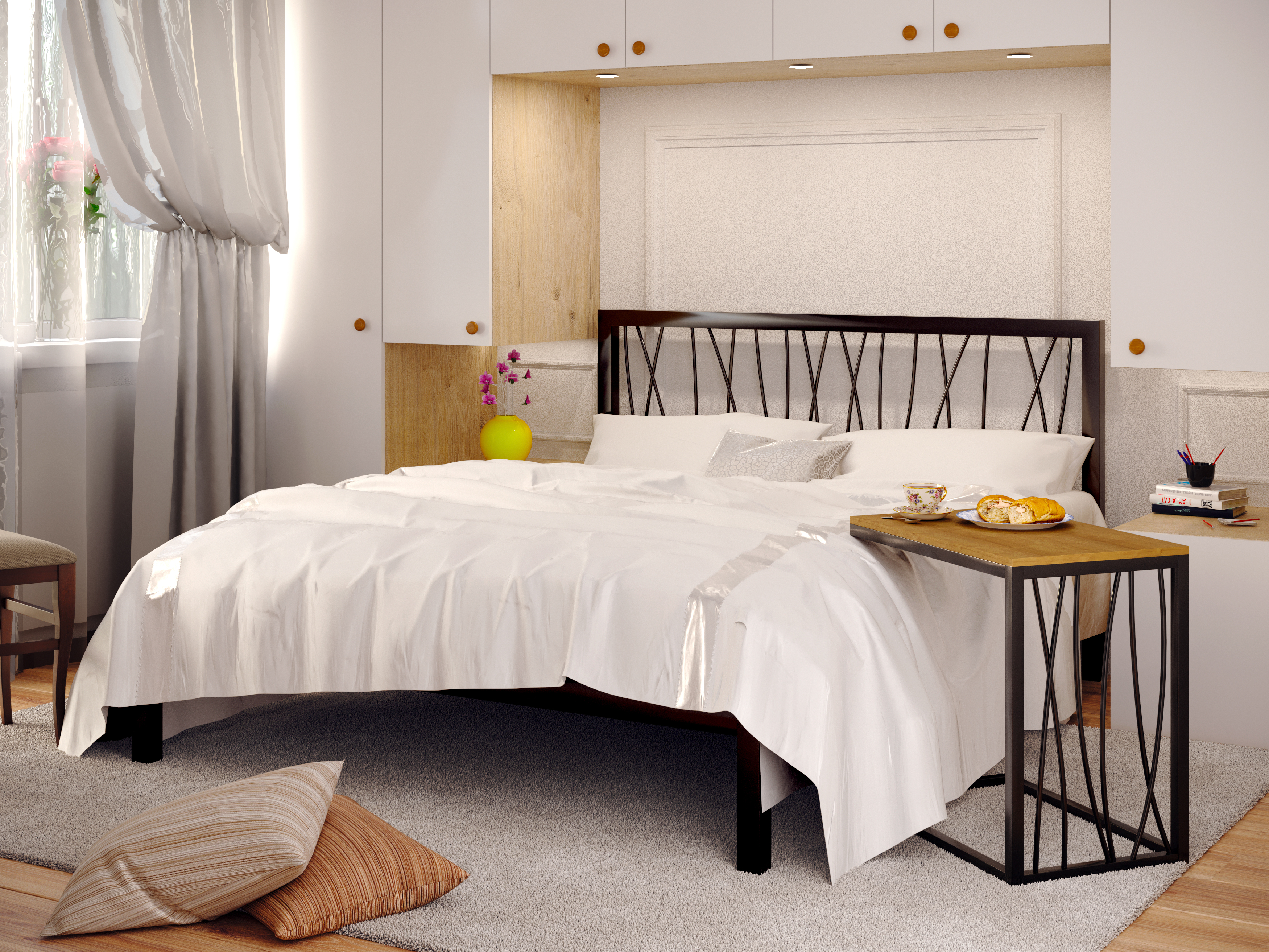 

Кровать Bergamo-1 Метакам Коричневый 120х200