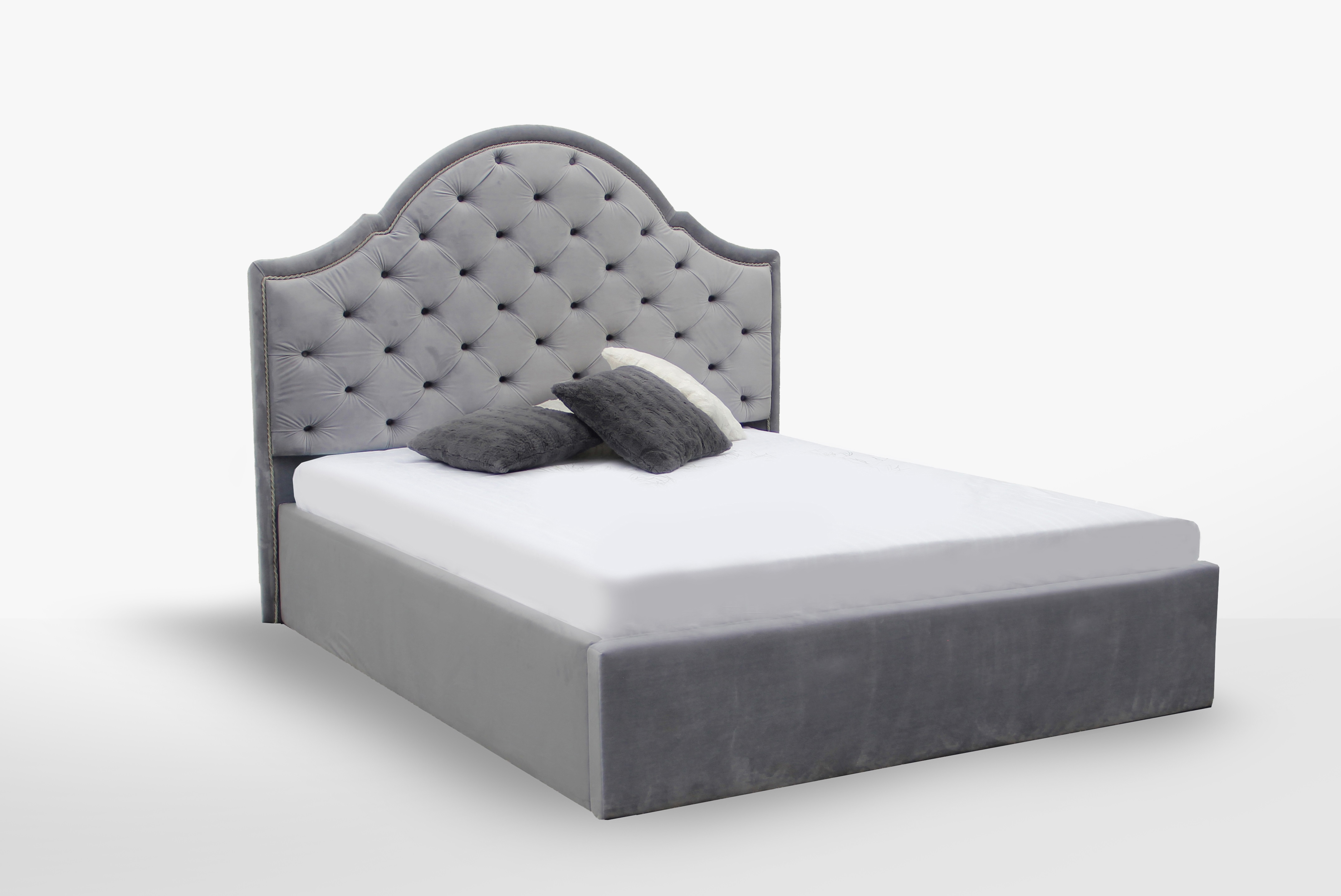 

Кровать MiroMark Милана двуспальная светло-серая 180х200 SF-38-ML + LM-38-ZV