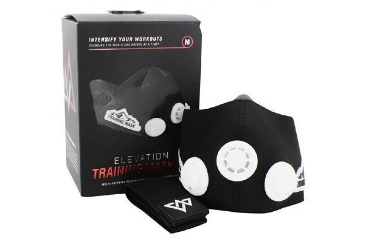 

Тренировочная маска Elevation Training Mask 2.0 для занятий фитнесом для зала и улицы Черный (pr000279)