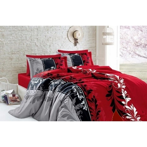 

Комплект постельного белья ТМ TAG Евро R7085 red