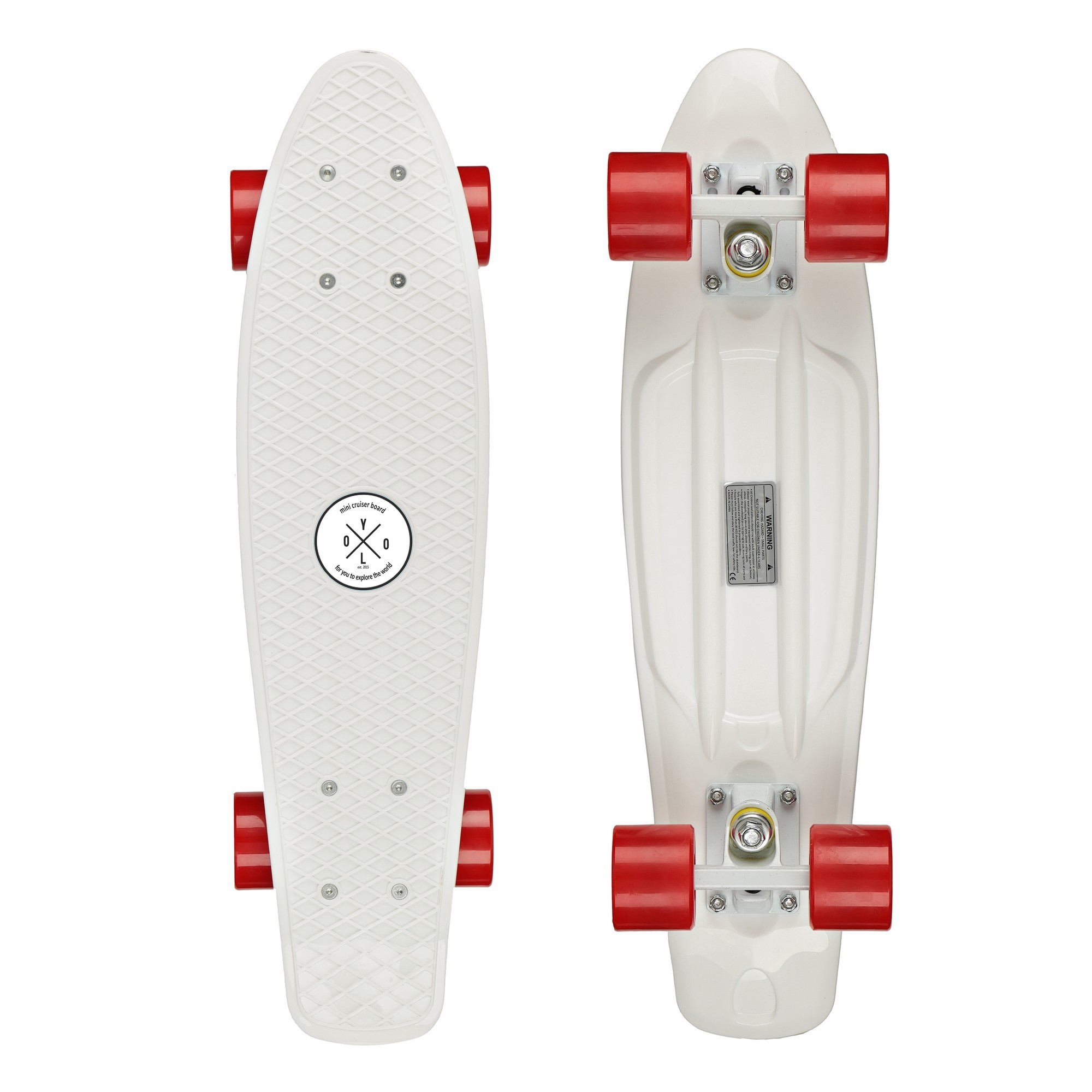 

Пенни борд (скейтборд, круизер) Candy Board 22″ White/Red