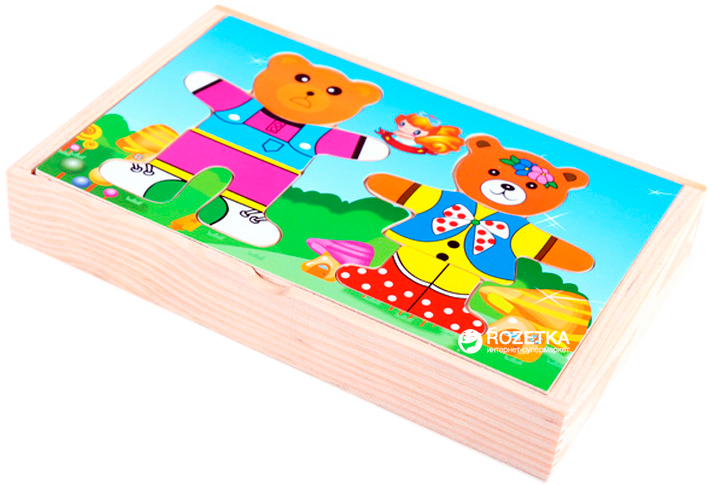 

Деревянная игра Два медведя Руди (Д182у) (33058)