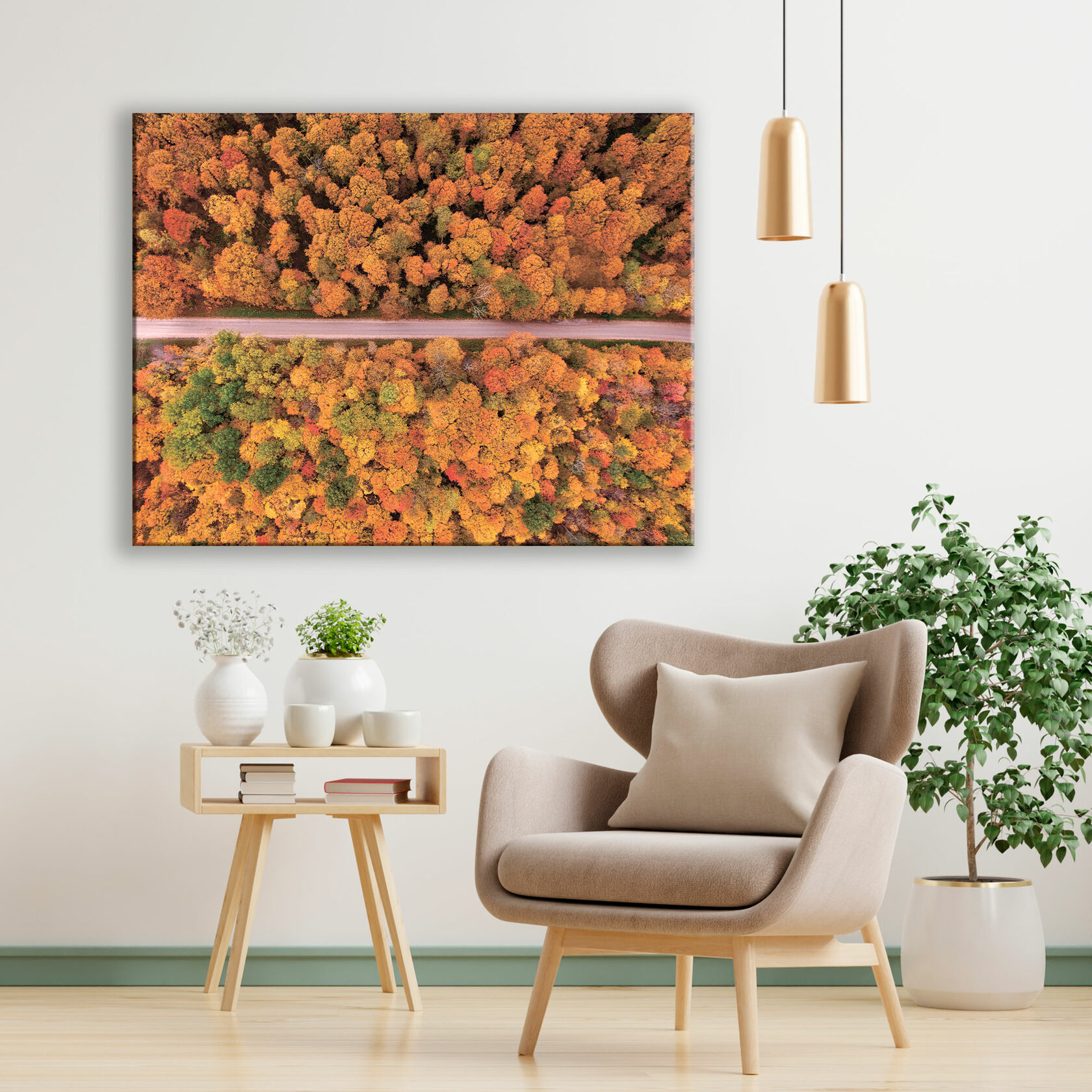 

Картина на холсте Autumn forest 60х90 см