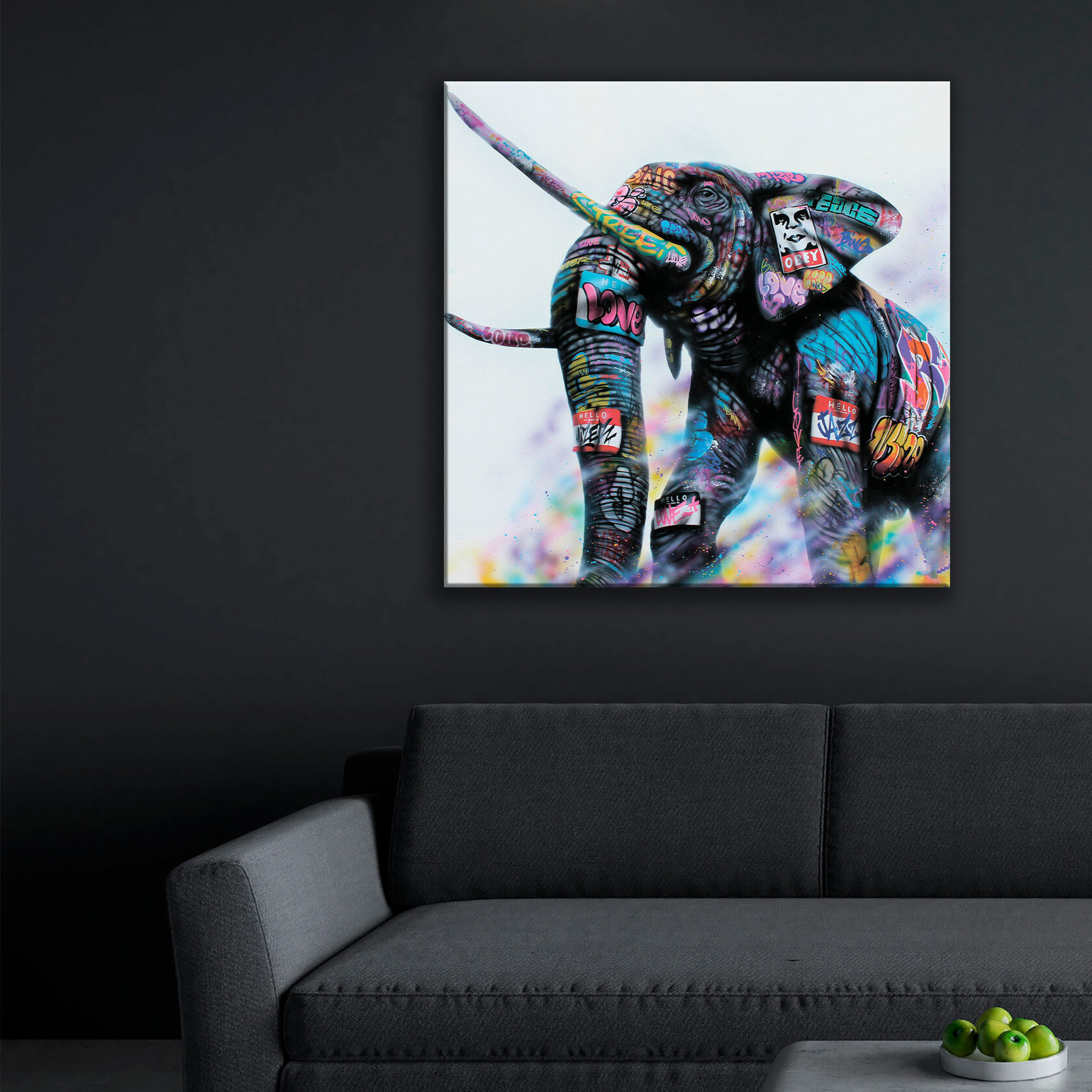 

Картина на холсте Elephant 100х100 см