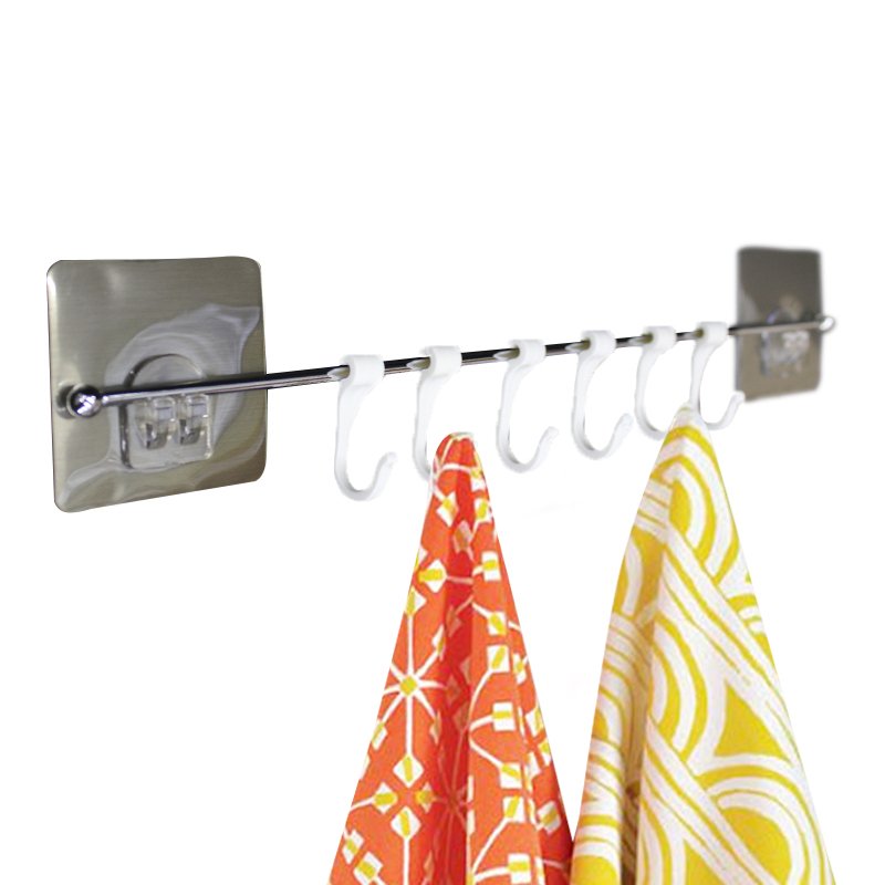 

Вешалка с крючками на липучке 42 см - R132851
