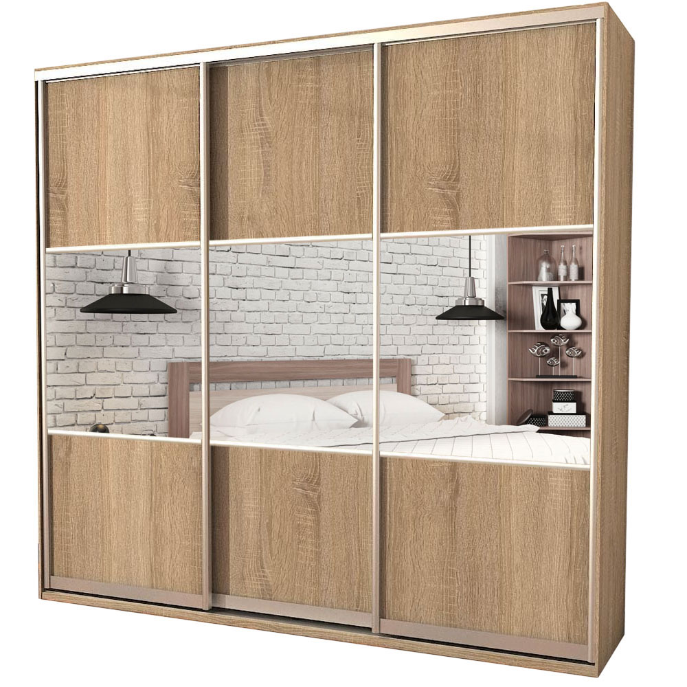 

Шкаф-купе Zevs Трехдверный Комби ШК-5 230х60х210 дуб сонома