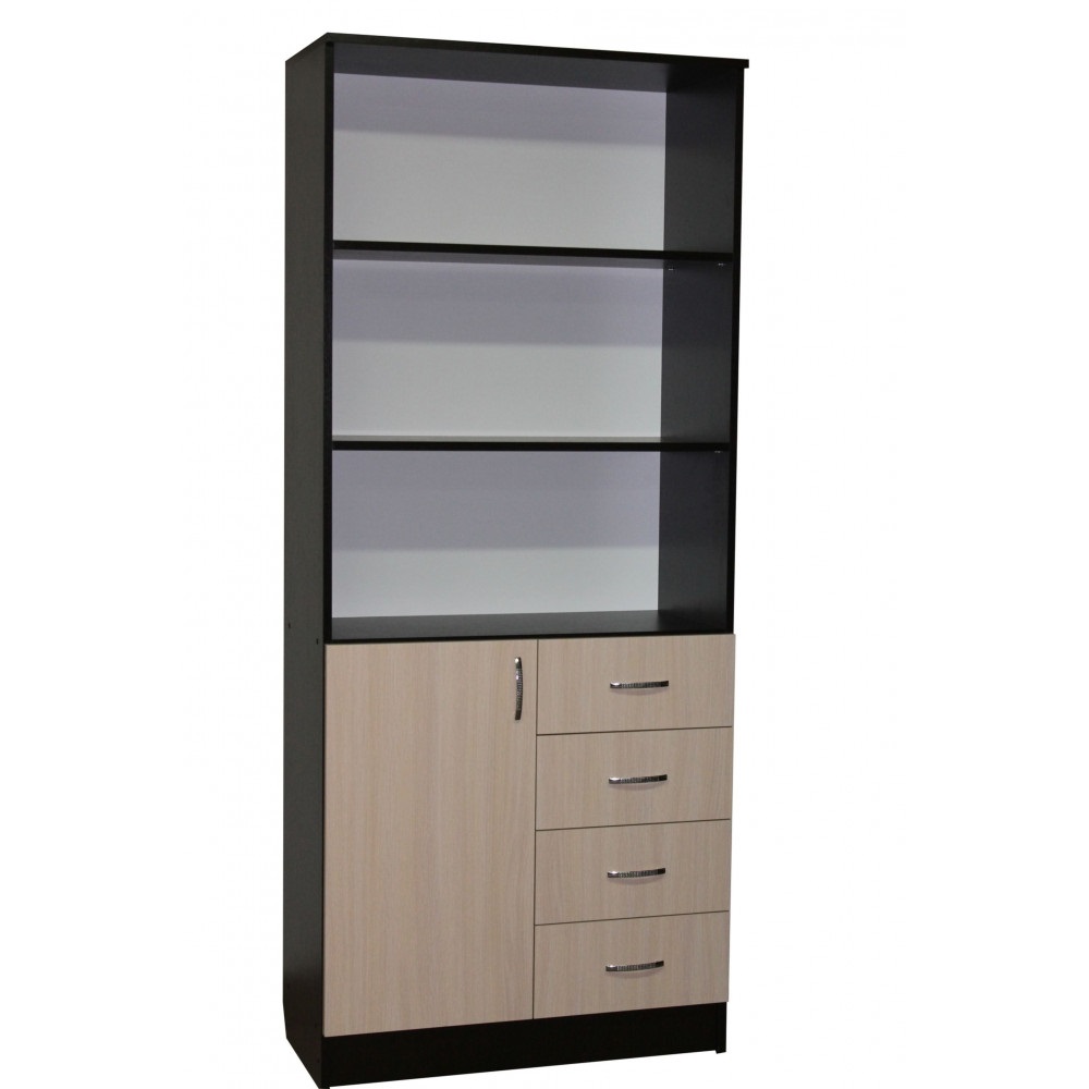 

Стеллаж ОН-15/1 Ника Мебель Дуб Венге + Дуб Молочный