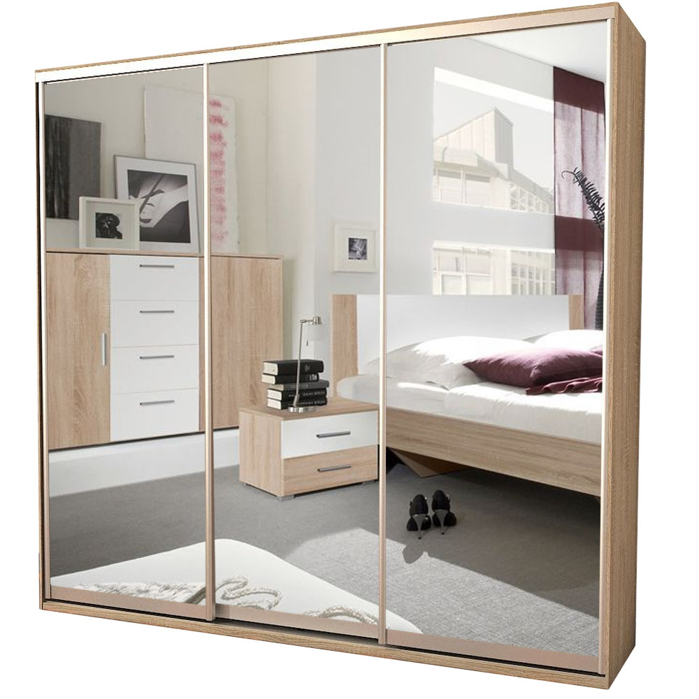 

Шкаф-купе Zevs Трехдверный Зеркало ШК-5 250х60х240 дуб сонома