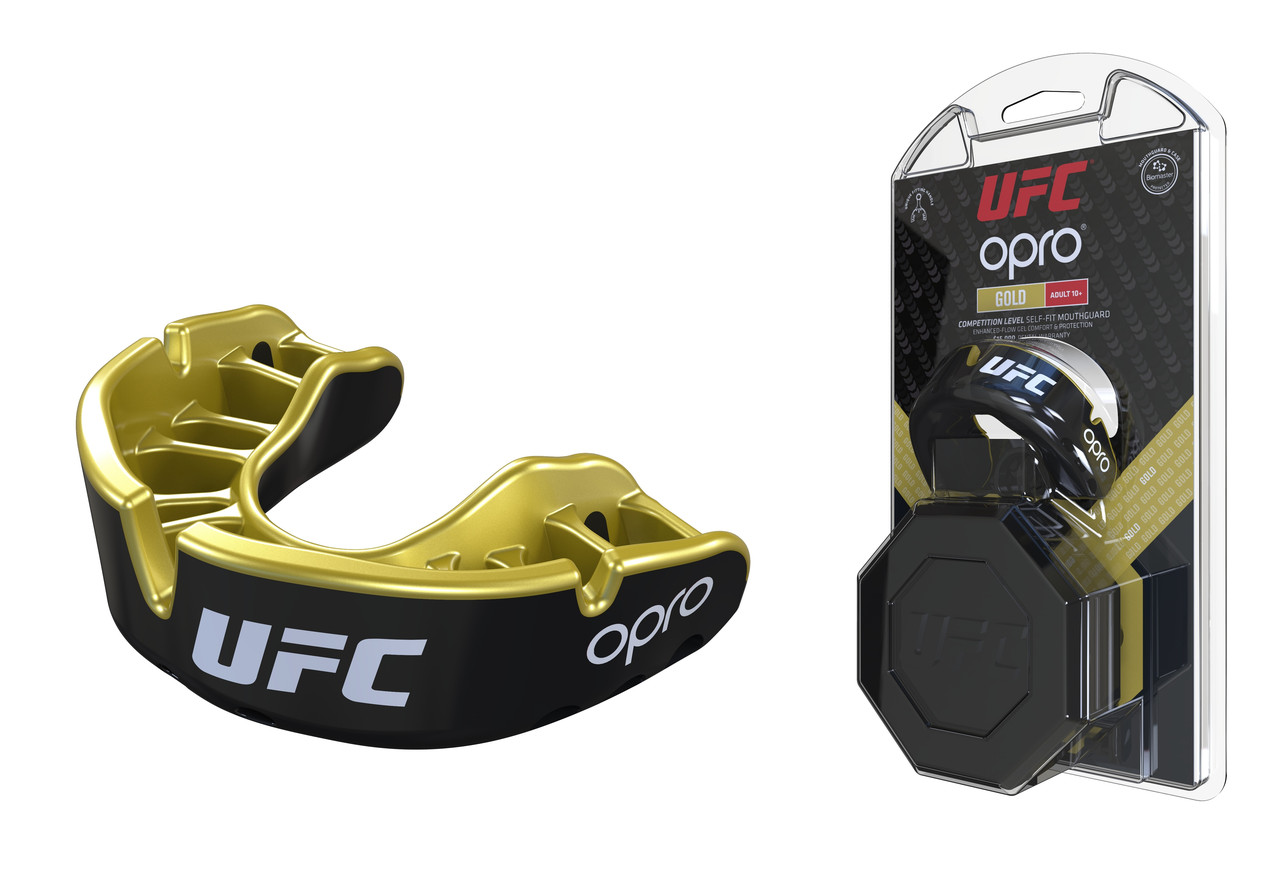 

Капа OPRO Gold UFC Hologram Black Metal-Gold R145153