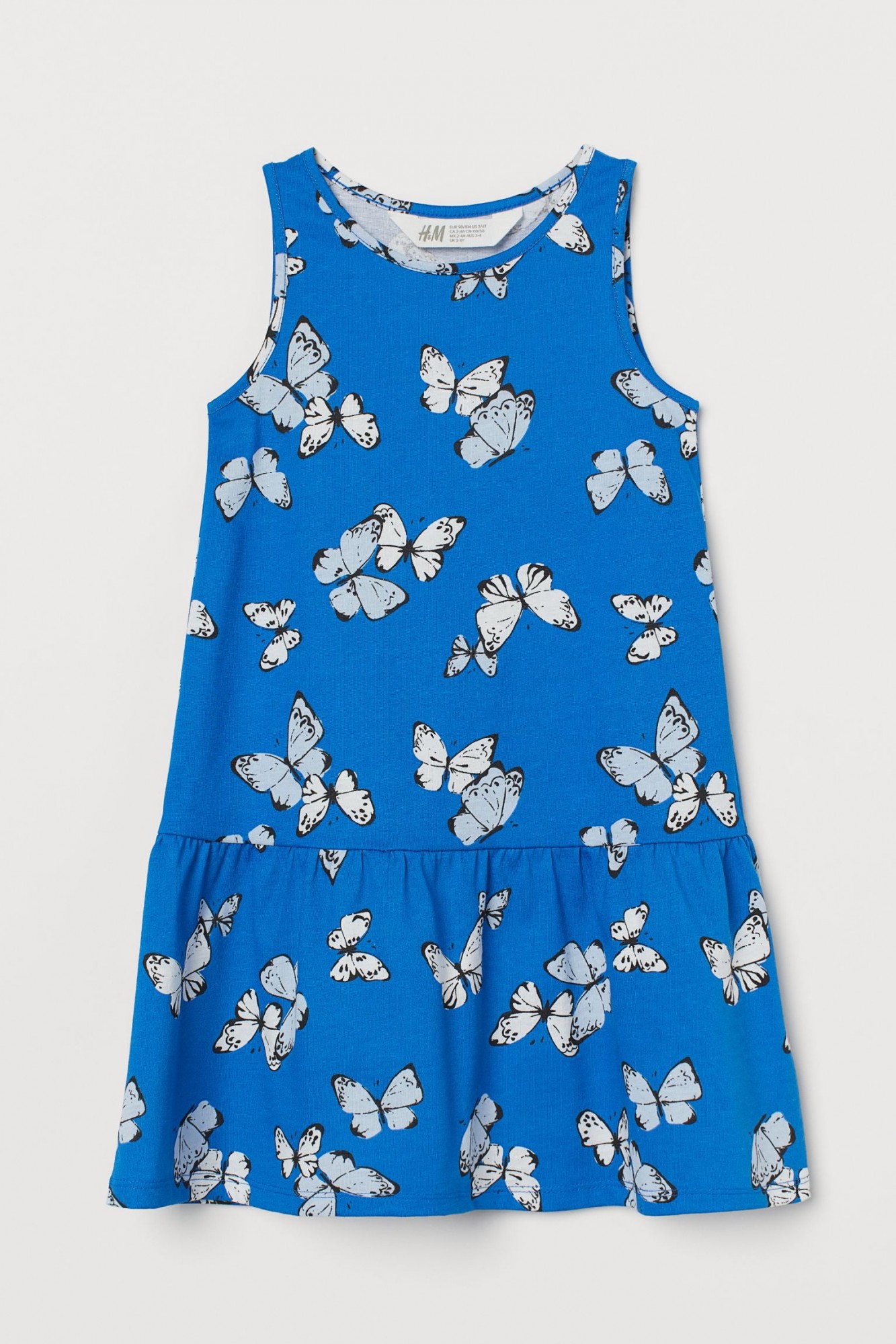 

Платье H&M Jersey AE100-210 110-116 см Синее Бабочки