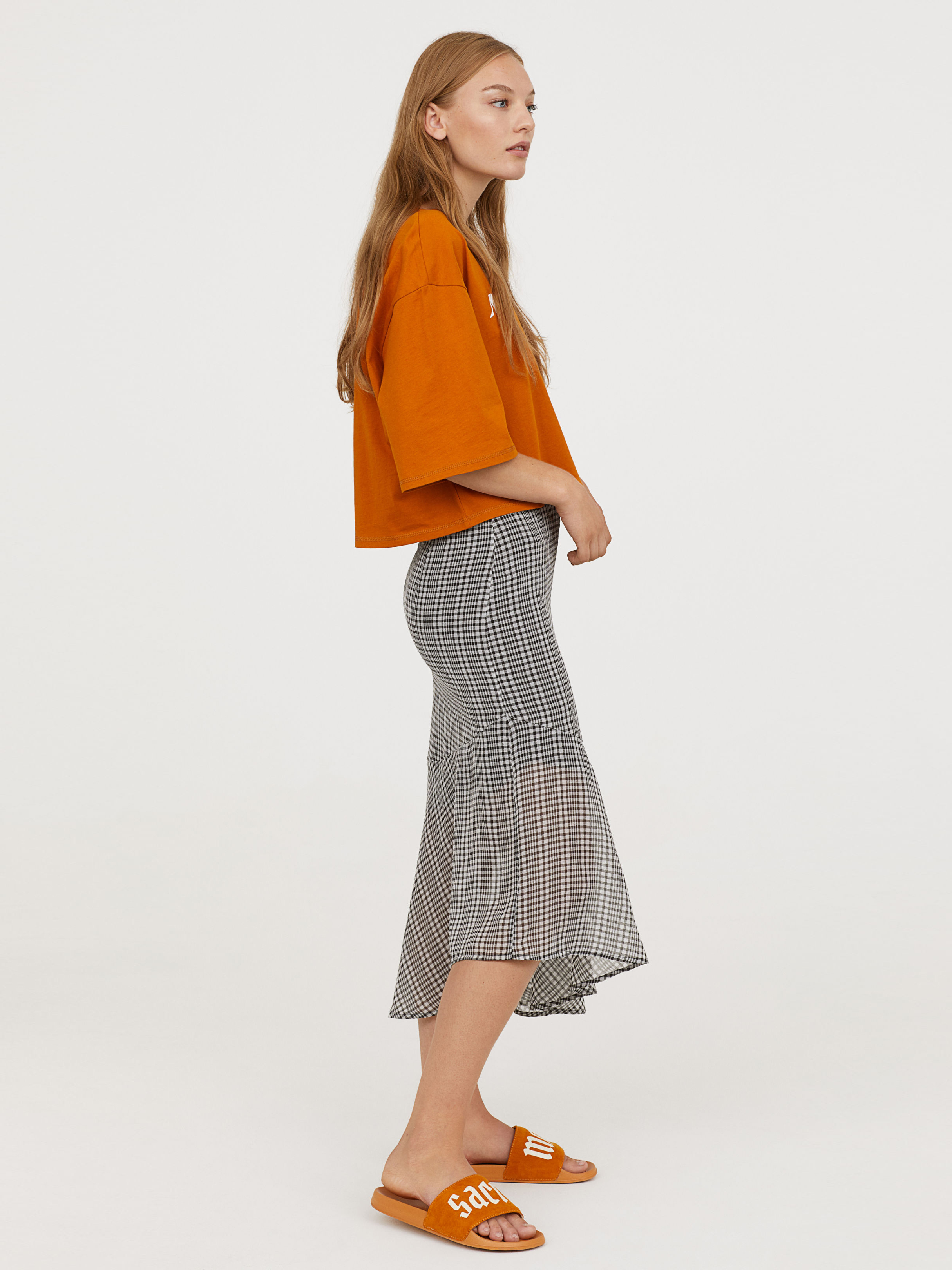 

Юбка H&M 6493138-ABOU 40 Черная с белым