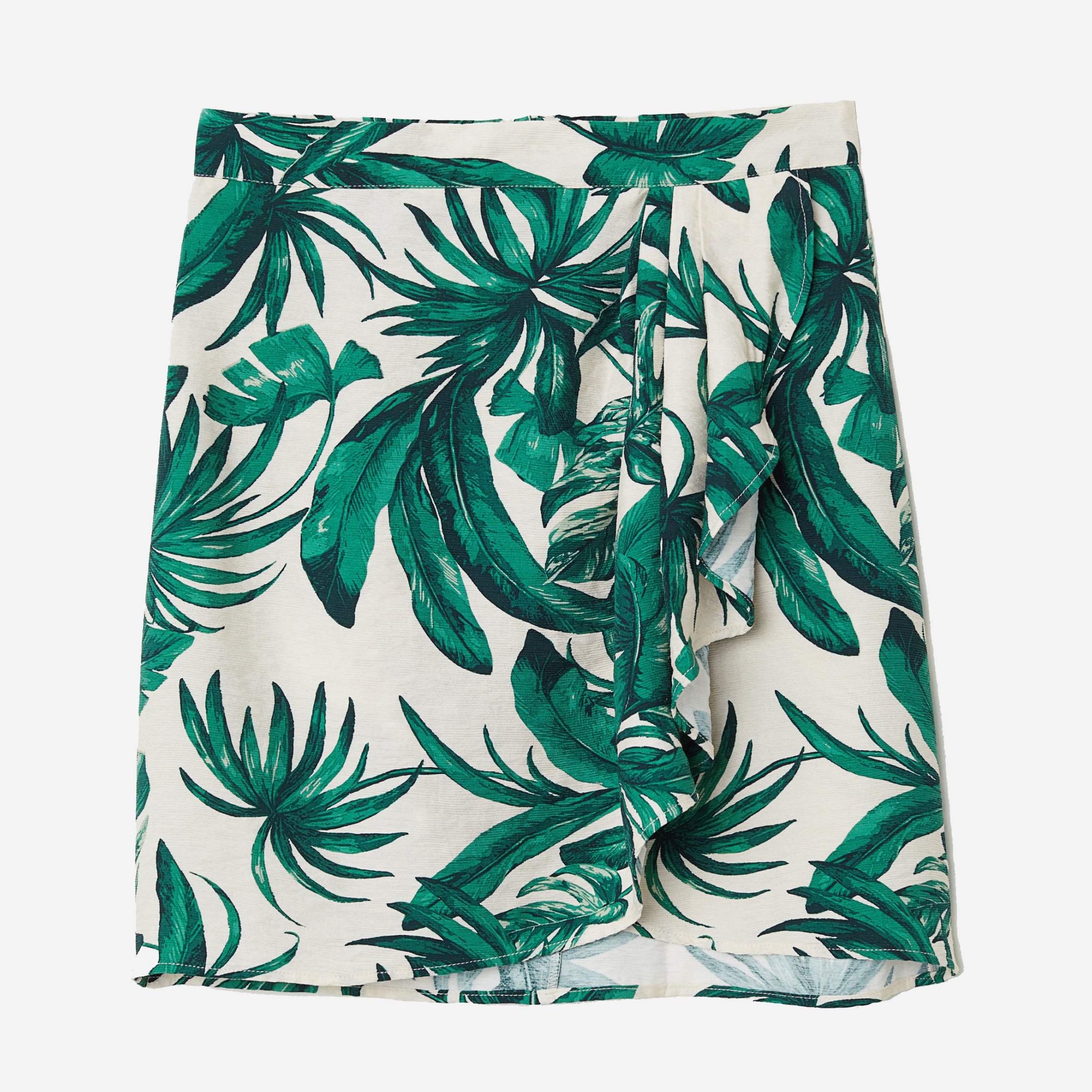 

Юбка H&M 6533608-AADJ 40 Бежевая с зеленым