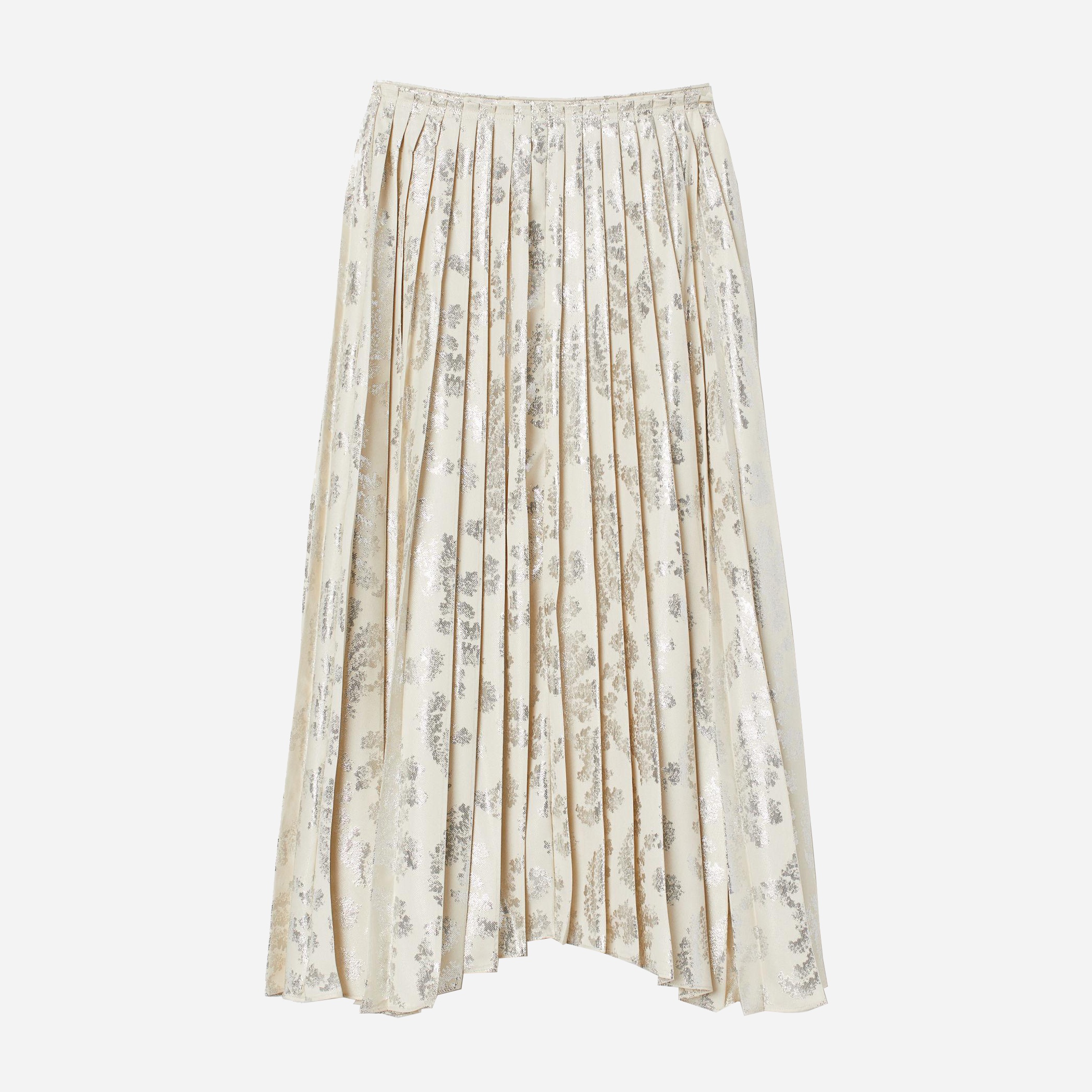 

Юбка H&M 7376359-ABHL 38 Белая с серебристым