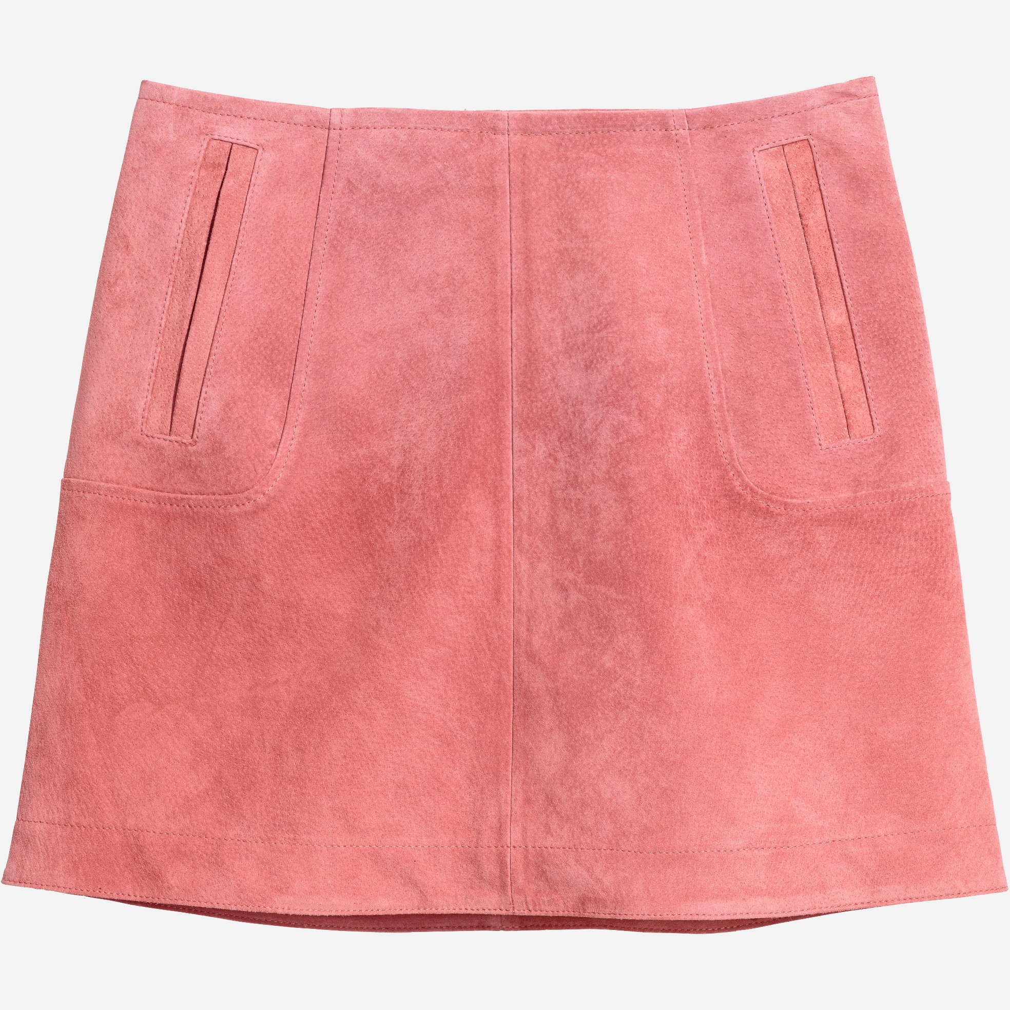 

Юбка кожаная H&M 6205107-ACWG 44 Розовая