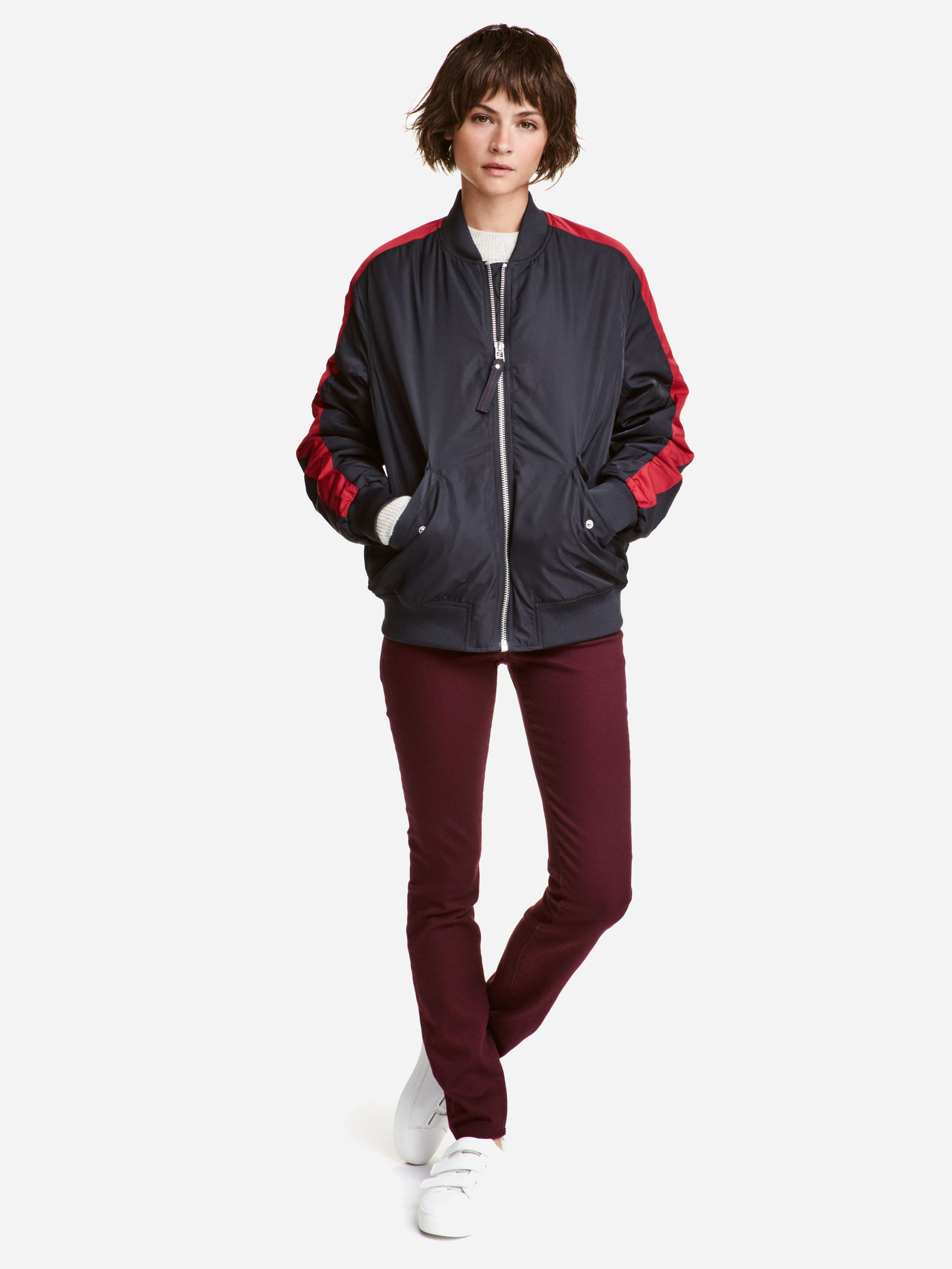 

Брюки H&M 4056044-ACUK 36 Бордовые