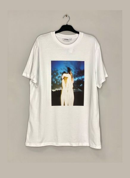 

Футболка H&M L белая (1203-235)