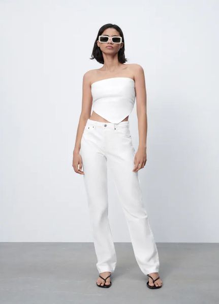 

Джинсы Zara 38 Белые (1203-547)