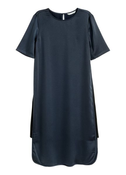

Платье H&M 38 Темно-синее (1099-404)