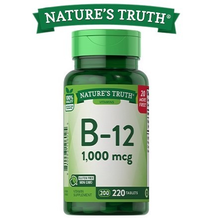 

Витамин В-12 Nature's Truth B-12 1000 мкг 220 таблеток 1500