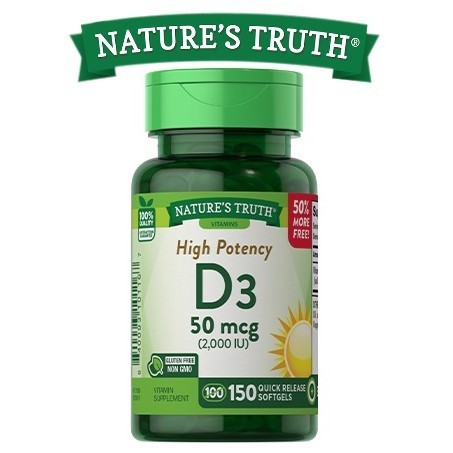 

Витамин Д3 Nature's Truth D3 50 mcg (2.000 IU) 150 гелевых капсул 1516
