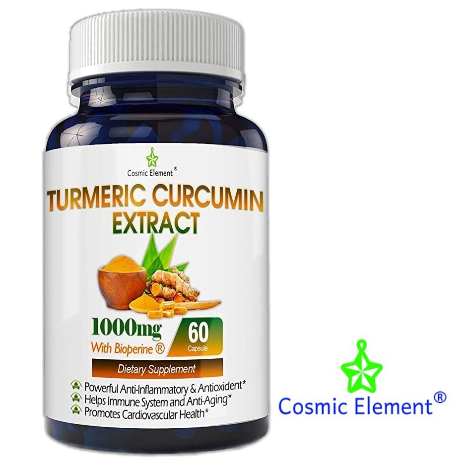 

Добавка Cosmic Element Turmeric Curcumin Extract 1000 мг with BioPerine (Куркума и Биоперин) 60 капсул 1571