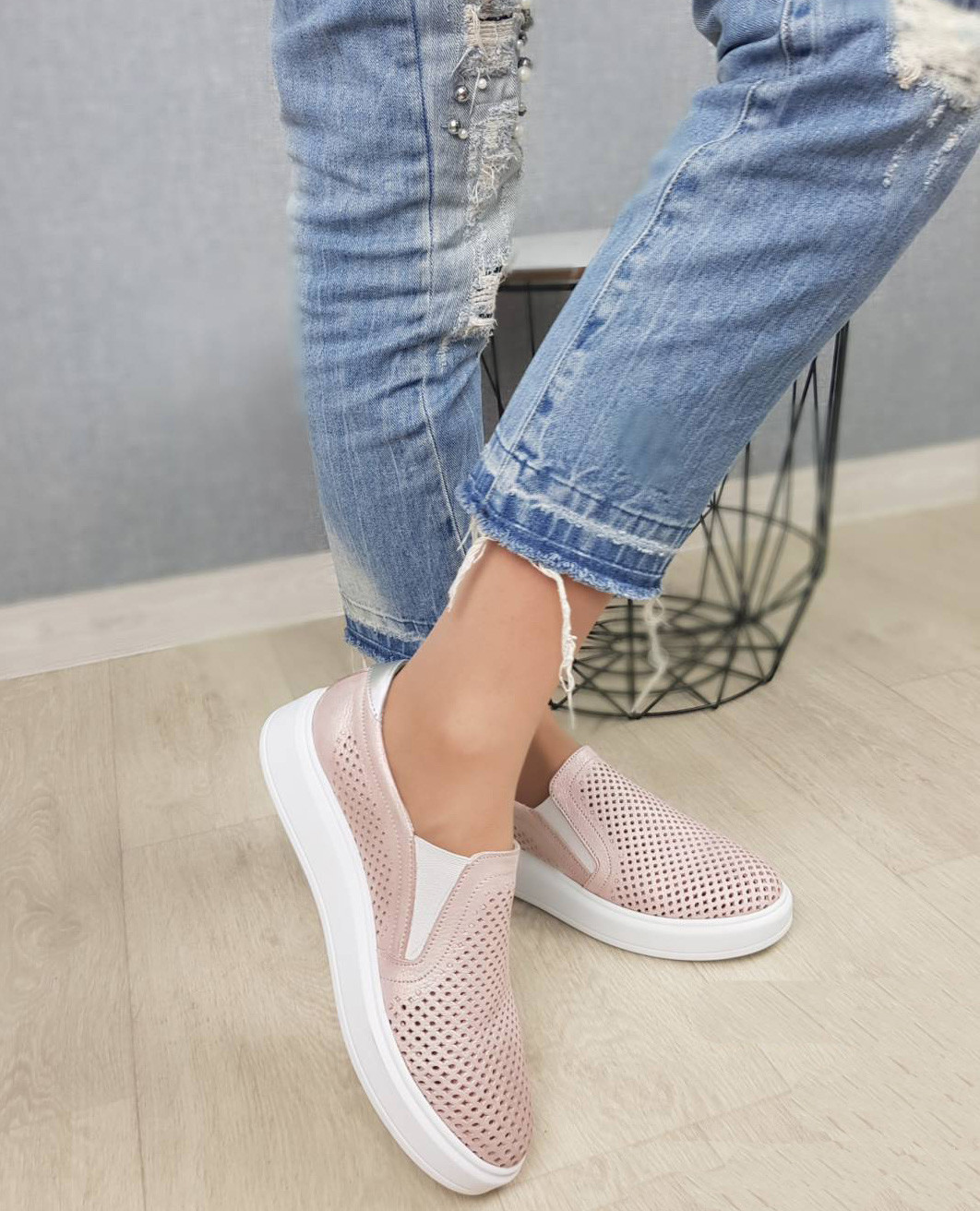 

Жіночі Slip-on Пудра Натуральна шкіра Lana Maxus Україна 40(р)