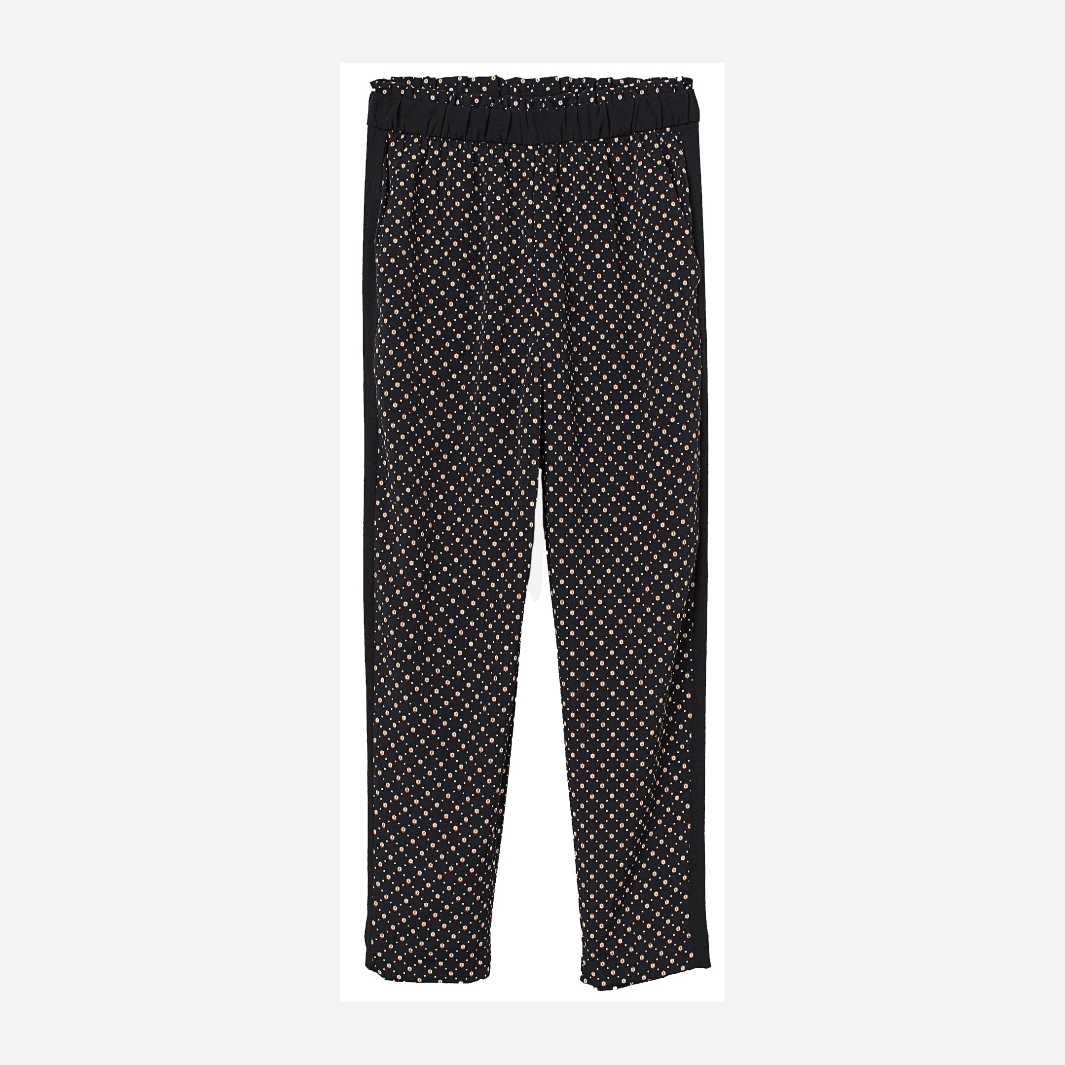 

Брюки H&M 5755429-ABAD 38 Черные с бежевым