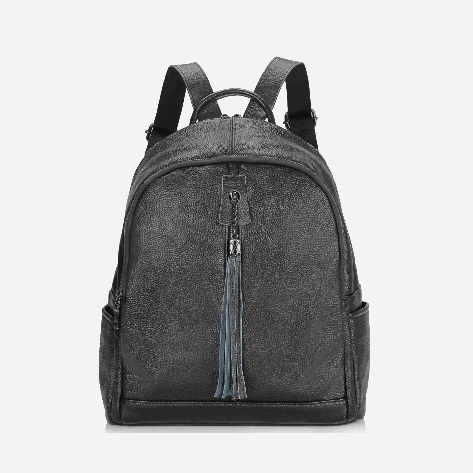 

Женский рюкзак кожаный Olivia Leather NWBP27-6627A Черный