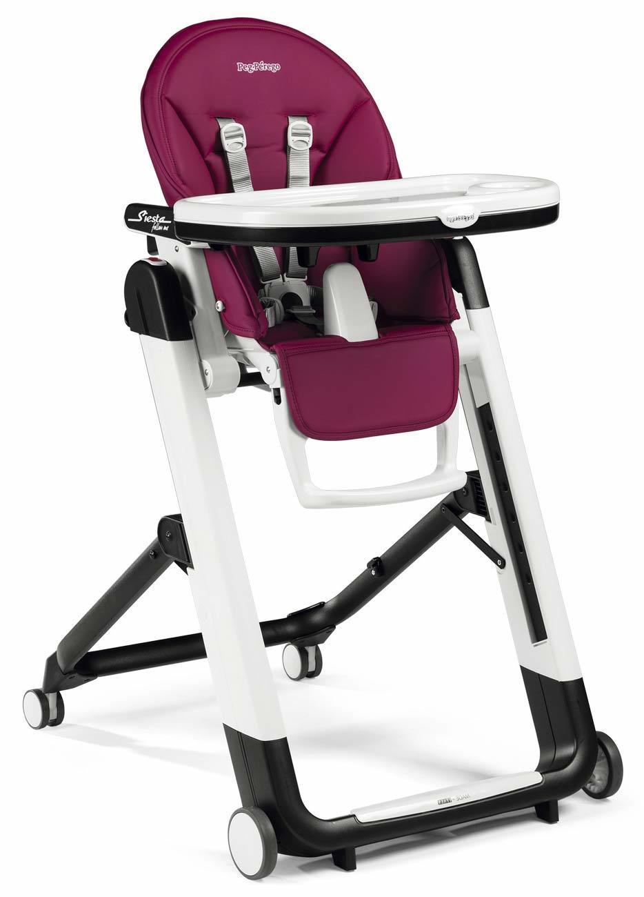 

Стульчик для кормления Peg-Perego Siesta Follow Me Фуксия с регулировкой высоты, 9 положений + система Stop&Go