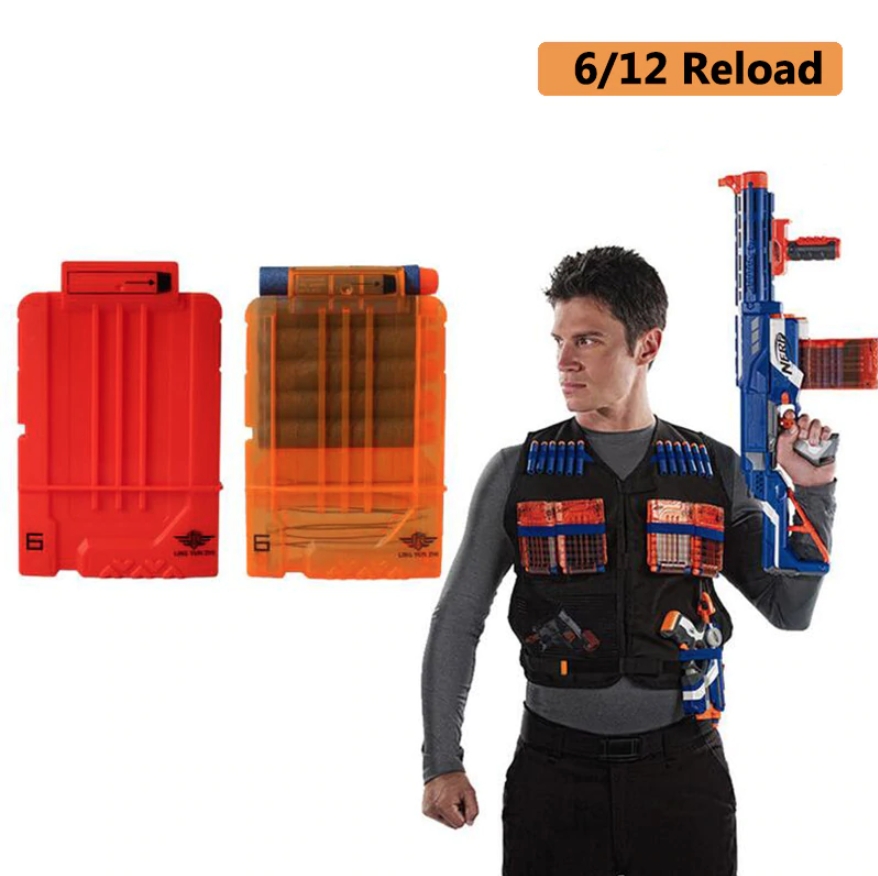 

Полупрозрачный магазин для оружия Nerf 6 стрел - Transparent arsenal for weapons Nerf 6 arrows - 156197